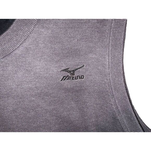 Mizuno Performance Wear Windlite Men's Size M Gray Golf Sweater Vest Pullover - Picture 3 of 8